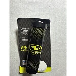 Athletic Works Golf Ball Holder - Black Hook & Loop Holds 4 Golf Balls